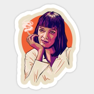 Uma thurman Sticker